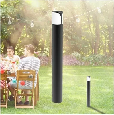 Obrázok produktu pre Braytron LED IP44 záhradné svetlo MILANO E27 800mm z hliníka na vonkajšie použitie Vodotesné vonkajšie osvetlenie