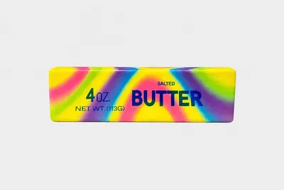 Produktbild von Butter Squishy Regenbogen – weiches Fidget Toy & Quetschspielzeug, KI-generiertes Bild
