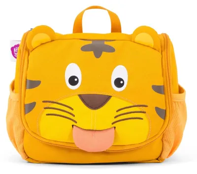 Produktbild von Affenzahn Kulturtasche Tiger Gelb für Kinder 1-5 Jahre Kulturbeutel Kindergarten