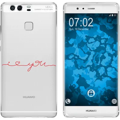 Produktbild von PhoneNatic Case kompatibel mit Huawei P9 Silikon-Hülle in Love M2