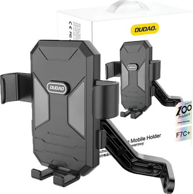 Produktbild von Dudao F7C+ Fahrrad-/Motorrad-Handyhalterung Schwarz