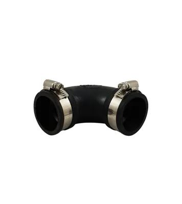 Produktbild von Flexibler Bogen 40 mm 90 Grad Flex Fitting für Rohre Gummibogen, Rohrverbinder
