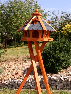 Produktbild von Vogelhaus, Vogelhäuser, Vogelhäuschen mit Ständer blau Typ 23
