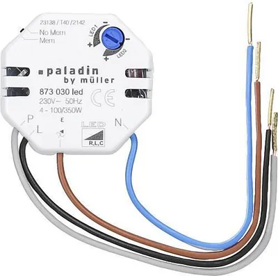 Image de HUGO MÜLLER 873030 Variateur d'intensité encastré Convient pour les ampoules : ampoule LED Blanc