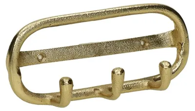 Productafbeelding van Pomax Evanna wandhaken, goud, L 18,5 x B 6 x H 8 cm