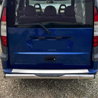 Immagine prodotto di Protezione paraurti per Fiat Doblo 2000-2010 in acciaio inox argento
