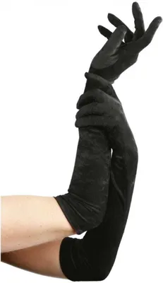 Produktbild von Schwarze Samthandschuhe