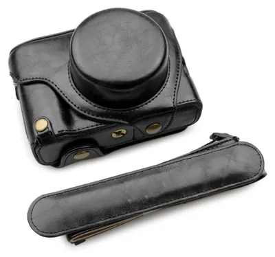 Zdjęcie produktu dla Solidchoice - Etui na aparat Fuji X100V wykonane z poliuretanu, z paskiem na ramię
