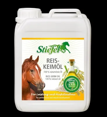 Produktbild von Stiefel Reiskeimöl Ergänzungsfuttermittel für Sportpferde mit Gamma-Oryzanol 5 Liter