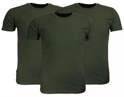 Immagine prodotto di Magliette in cotone Fruit Of The Loom senza stampa, confezione da 3, verde oliva - XXL