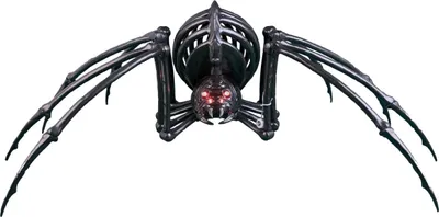 Produktbild von Halloween-Dekoration: Große schwarze Spinne – Licht und Ton (105 x 67 x 36 cm)