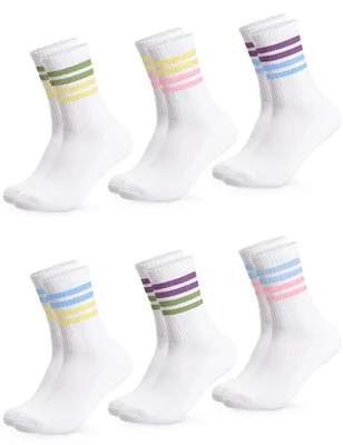 Productafbeelding van Occulto dames retro tennissokken, 6-pack (model: Steffi)