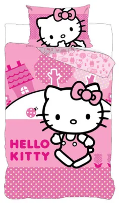 Produktbild von Hello Kitty Pink World Kinderbettwäsche 100x135