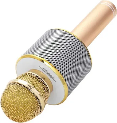 Zdjęcie produktu dla Nd32_Q17B2 Q17B2 Mikrofon Karaoke Gold Simple