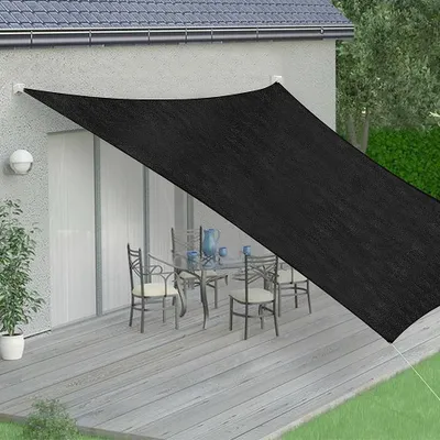 Immagine prodotto di Tenda da sole antracite/nera quadrata 3 m Ombra Protezione UV Resistente alle intemperie Per esterni