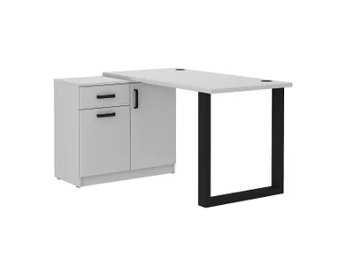 Obrázek produktu pro MOB, Počítačový stůl - Mantela 130 (světle šedá + černá)