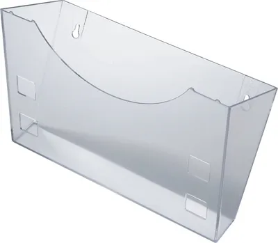Produktbild von Wandhalter für Prospektfächer glasklar Packung mit 8 Stück