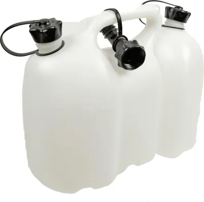 Produktbild von Oregon Kombikanister 6 + 3 l weiß transparent für Kraftstoff und Kettenöl ( 562406 )