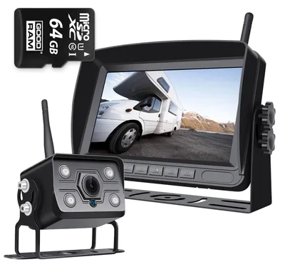Zdjęcie produktu dla Bezprzewodowy Zestaw Cofania Ips Kamera Fhd + 64Gb