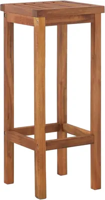 Produktbild von 2 Barhocker aus massivem Akazienholz für den Außenbereich