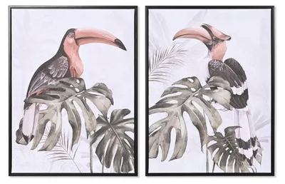 Immagine prodotto di Elzusha - Quadro su tela con foglie, 45x60 cm