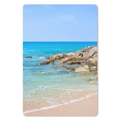 Produktbild von MuchoWow® Mauspad Mousepad Strand - Meer - Tropisch - Sommer 40x60 cm - Mousepads - Maus Mat - Pad - Mausunterlage - Schreibtisch Accesoire