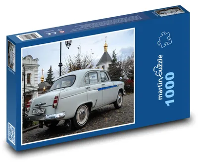 Produktbild von Puzzle 1000 Altstadt und historisches Auto - martinpuzzle