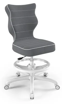 Zdjęcie produktu dla Krzesło Wzrostowe Dla Dzieci I Młodzieży, Ergonomiczne Krzesło Do Biurka, Dla Osób O Wzroście 159-188 Cm, Model Petit Jasmine 33, Z Podniesioną Podnóżkiem