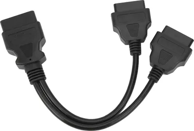 Zdjęcie produktu dla 16-stykowy kabel OBD2 z 1 do 2 rozdzielaczami samochodowy adapter wtyczki diagnostycznej o długości 11,8 cala