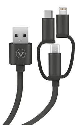 Image de VIVanco™Câble USB 3 en 1, 0,75 m