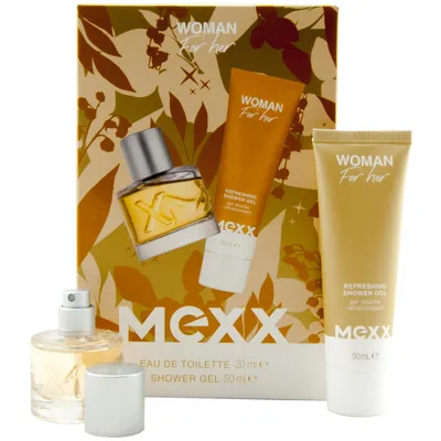 Produktbild von Mexx Geschenkset Woman For Her 1 Set = 1 x 20ml Edt Spray + 1 x 50ml Shower Gel