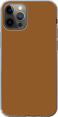 Produktbild von MuchoWow® Handyhülle Schutzhülle Hülle für Telefoonhoesje iPhone 13 Pro Braun - Erdton - Unifarben Silikon Softcase Handy Hülle - Handy-Tasche