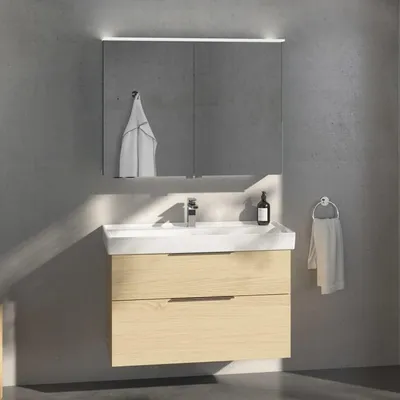 Obrázek produktu pro Umývadlová sestava Villeroy & Boch Taro se skříňkou a LED zrcadlovou skříňkou, šířka 100 cm