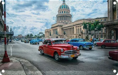 Produktbild von vianmo Blechschild 20x30 cm Oldtimer Cuba Havana
