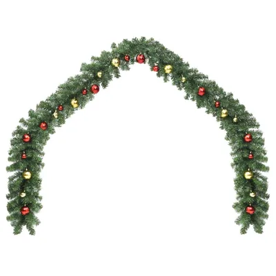 Immagine prodotto di vidaXL Ghirlanda natalizia decorata con baubles 10 m