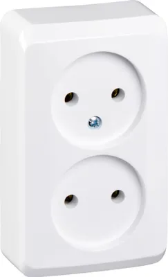 Image de Prise double 2P blanche sans mise à la terre Prima Schneider Electric WDE001040