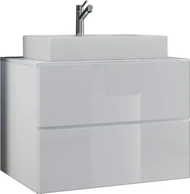 Immagine prodotto di 2 pz lavabo / lavabo armadio larghezza 60 cm / set di mobili da bagno con cassetti / Lendas