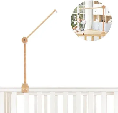 Produktbild von Solidchoice – Holz-Mobile-Halterung für Babywiege, verstellbar und praktisch