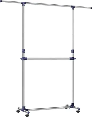 Produktbild von Verstellbare Kleiderständer - Stabil und Platzsparend - 1 Stück - Edelstahl