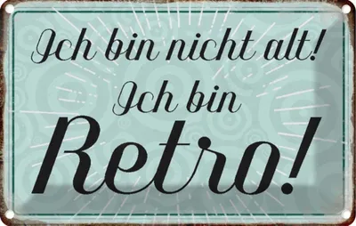 Produktbild von vianmo Blechschild 20x30 cm ich bin nicht alt Dekoration Spruch Zitat