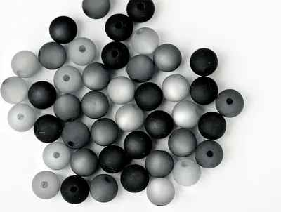 Produktbild von Polaris-Perlen-Mix, 8mm, 45 Stück Schwarz
