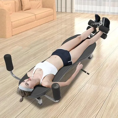 Image de Banc d'inversion pour le dos, appareil de traction pour le dos, entraîneur de fitness, table d'inversion pour étirements et décompression, banc d'inversion pour exercices