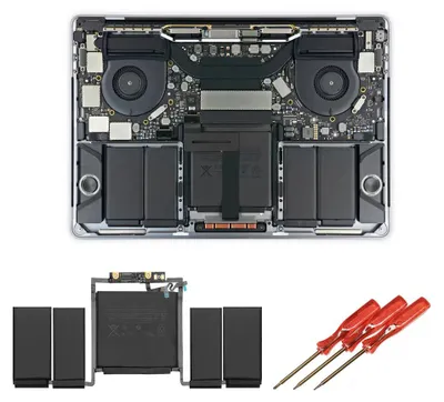 Immagine prodotto di Batteria Tradebit per Apple MacBook Pro 13" A1706 2017 A1819 MLVP2LL 4313 mAh TI - Batteria di ricambio per laptop e notebook agli ioni di litio