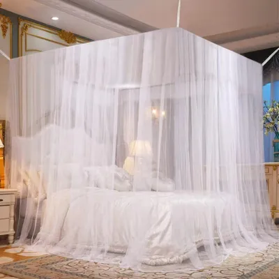 Produktbild von Moskitonetz Einzelöffnung rechteckig Mückennetz Bett 220 x 210 x 200 cm