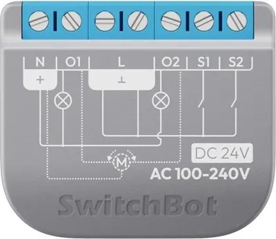Image de SwitchBot Relay Switch 2PM, Actionneur de commutation double avec fonction de mesure, WLAN, Matter, Bluetooth