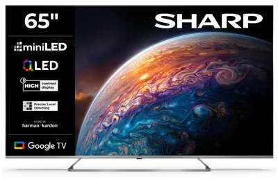 Produktbild von Sharp 65JP7765E QLED Fernseher 65 Zoll Google TV 4K UHD Smart TV Mini-LED HDR Dolby Vision (2026)