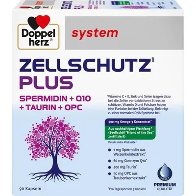 Produktbild von Doppelherz Zellschutz Plus Spermid.+Q10+Taurin+Opc 90 St