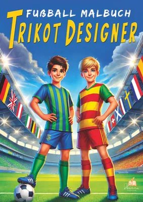 Produktbild von Fußball-Malbuch Trikot-Designer für Kinder ab 6 Jahren, 100 Motive