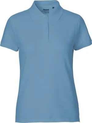 Produktbild von Neutral O22980 | Damen Classic Polo / 100% Fairtrade-Baumwolle - Farbe: Dusty Indigo - Größe: M