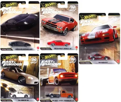 Produktbild von HOT Wheels Premium Fast & Furious Set 5 Autos mit Mazda RX-7 HNW46-979P
